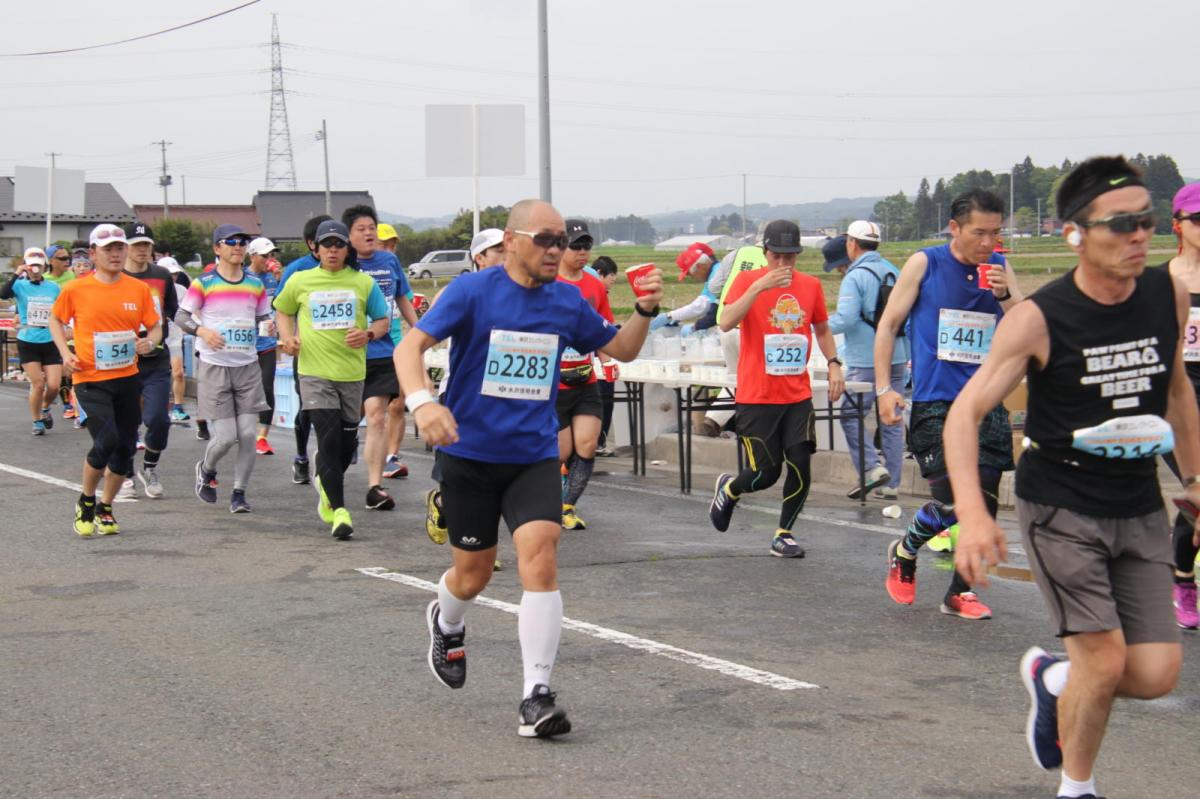 いわて奥州きらめきマラソン2019その3 給水(2)(15)・10km折返し編 2019/05/19