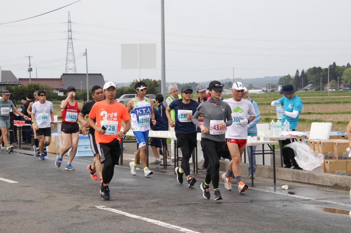 いわて奥州きらめきマラソン2019その3 給水(2)(15)・10km折返し編 2019/05/19