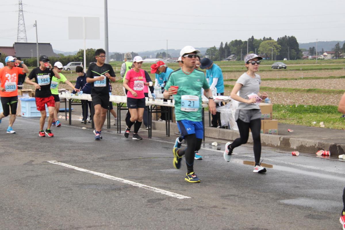 いわて奥州きらめきマラソン2019その3 給水(2)(15)・10km折返し編 2019/05/19