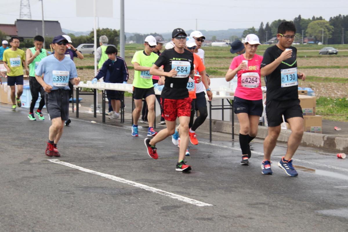 いわて奥州きらめきマラソン2019その3 給水(2)(15)・10km折返し編 2019/05/19