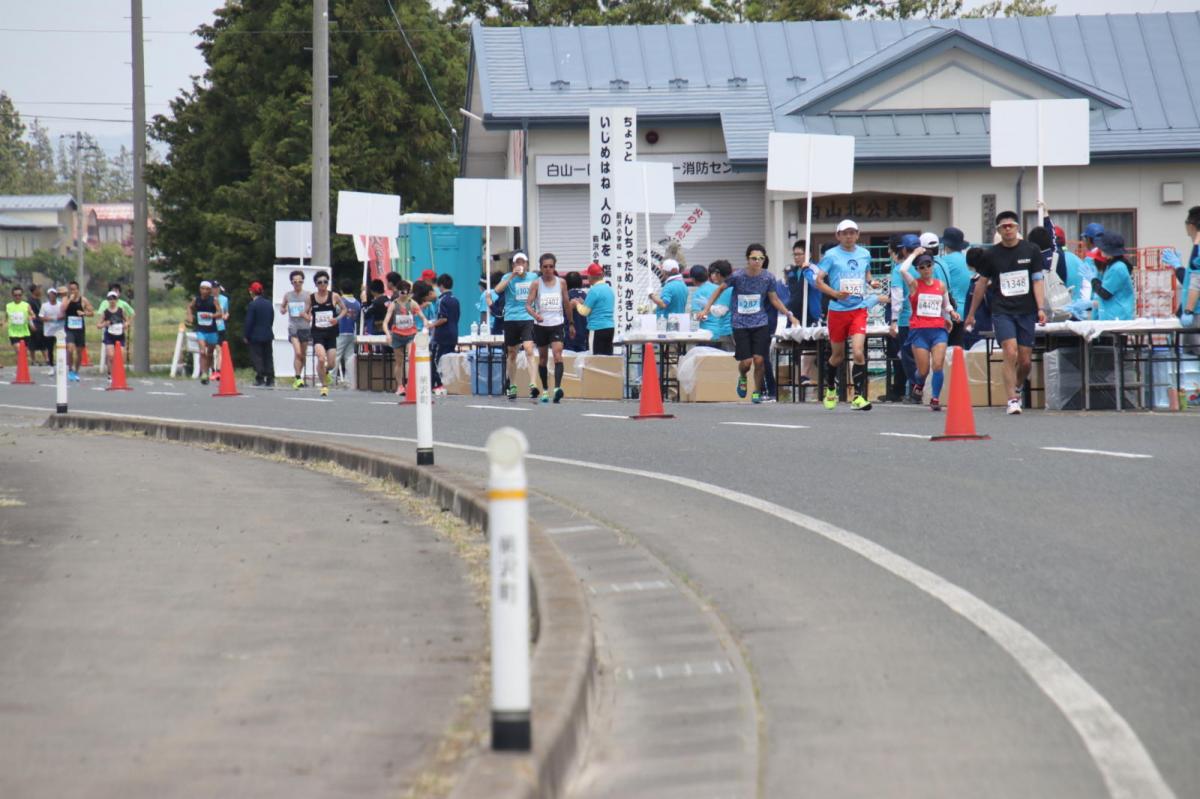 いわて奥州きらめきマラソン2019その3 給水(2)(15)・10km折返し編 2019/05/19