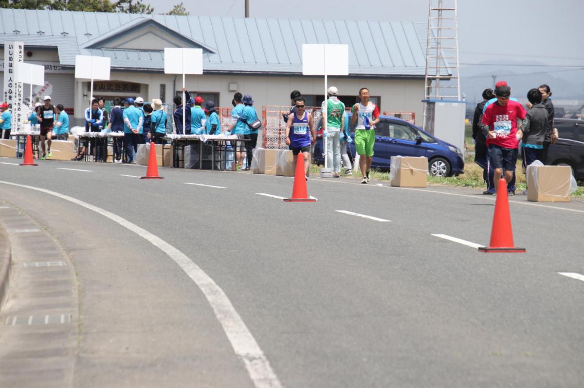 いわて奥州きらめきマラソン2019その3 給水(2)(15)・10km折返し編 2019/05/19