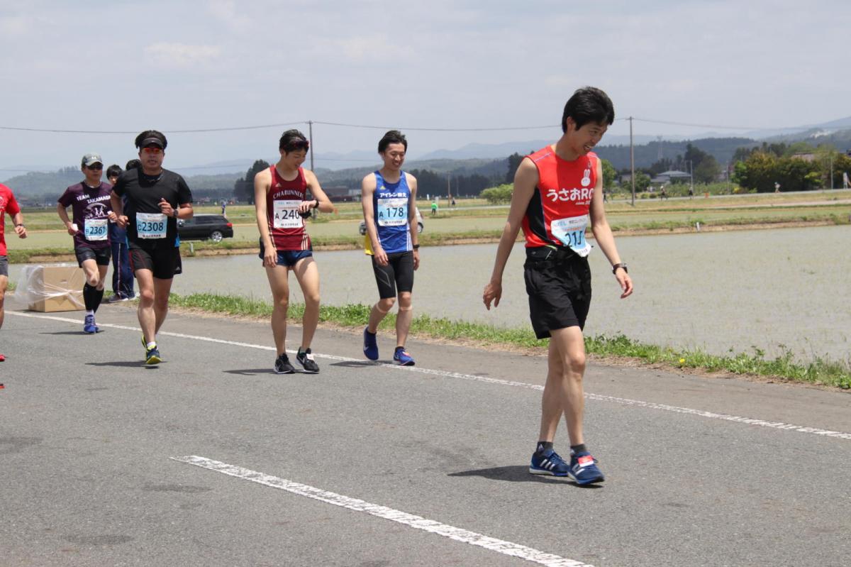 いわて奥州きらめきマラソン2019その3 給水(2)(15)・10km折返し編 2019/05/19