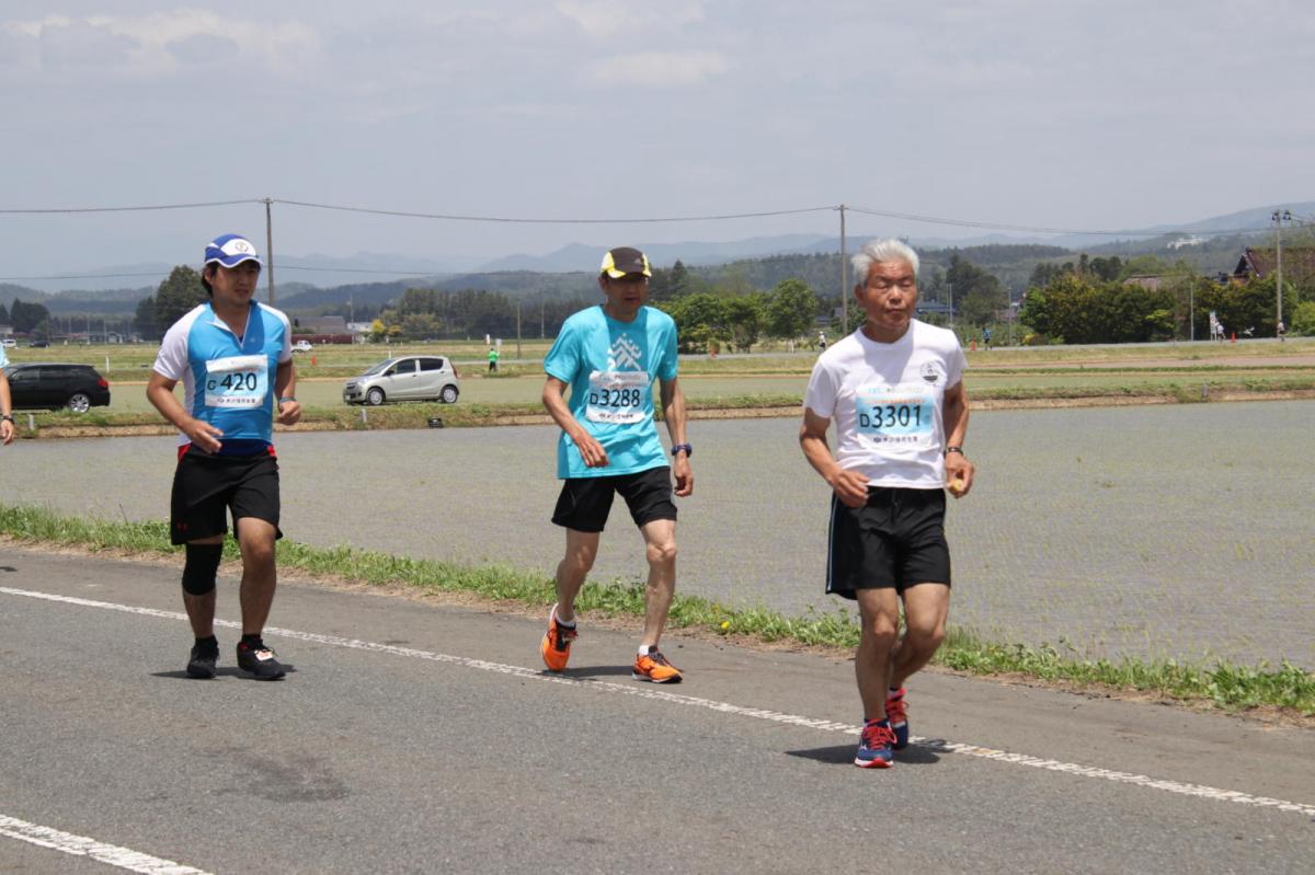 いわて奥州きらめきマラソン2019その3 給水(2)(15)・10km折返し編 2019/05/19