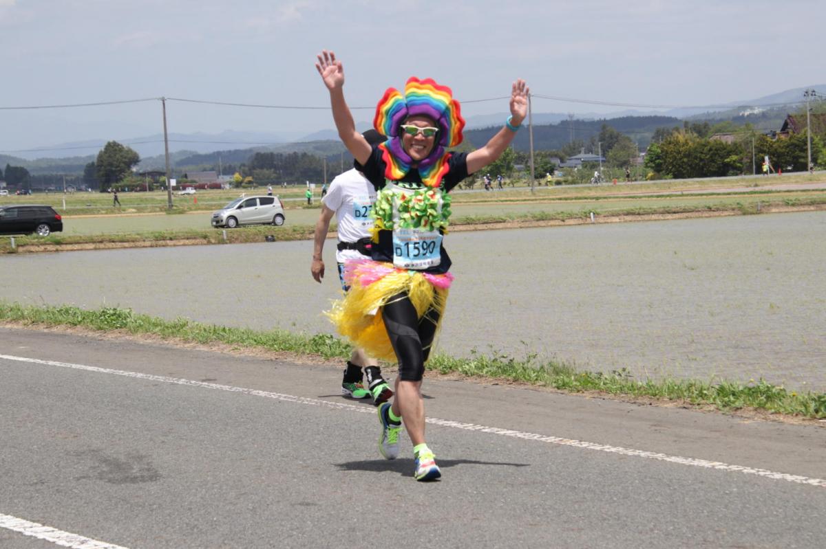 いわて奥州きらめきマラソン2019その3 給水(2)(15)・10km折返し編 2019/05/19